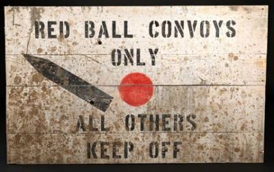 Red Ball Convoy Sign