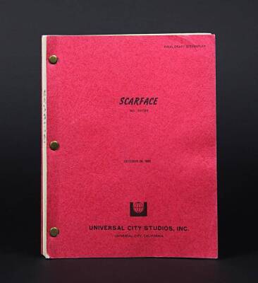 SCARFACE (1983) - Signed Shooting Script