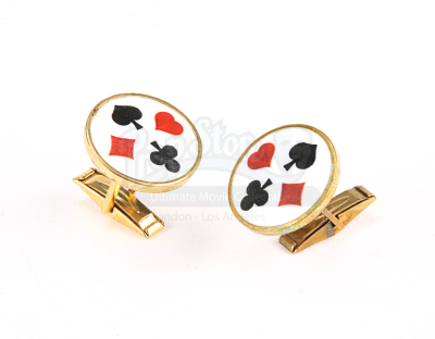 Lot #13 - Batman - Joker (Jack Nicholson) Large Pair of Cufflinks