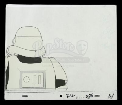 Lot # 159: Droids Stormtrooper Animation Cel