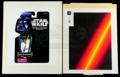 Lot # 163: Luke Skywalker Cardback Mock-Up