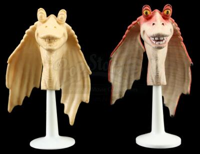 Lot # 173: Jar Jar Binks Koosh Ball Prototype Heads