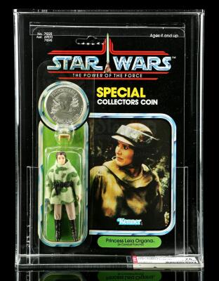 Lot # 251: Princess Leia Organa (In Combat Poncho) POTF92A AFA 75Y