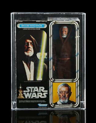 Lot # 296: Ben (Obi-Wan) Kenobi Large Size Action Figure AFA 70