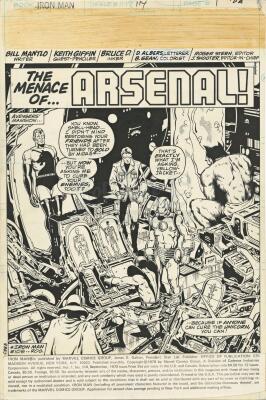 Lot # 483: Iron Man #114 p.1 Splash