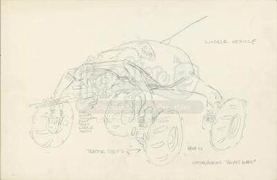 Lot # 499: Dr. Doom "Wobble Vehicle" Design Art