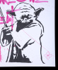 Lot #4 - STAR WARS - Yoda 'Street Art' Poster - Pink Writing, 2011 - 2