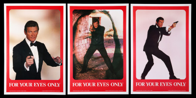 Lot #129 - FOR YOUR EYES ONLY (1981) - Carter-Jones Collection: Three US Grezon Commercial Posters, 1981