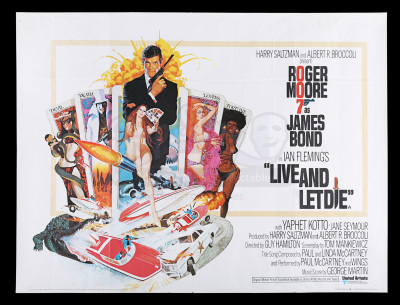 Lot #153 - LIVE AND LET DIE (1973) - UK Quad Poster, 1973