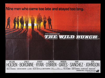 Lot #184 - THE WILD BUNCH (1969) - UK Quad Poster, 1969