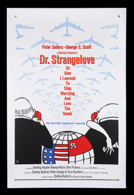 Lot #195 - DR. STRANGELOVE OR: HOW I LEARNED TO STOP WORRYING AND LOVE THE BOMB (1964) - US One-Sheet Poster, 1964