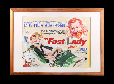 Lot #197 - THE FAST LADY (1962) - Final UK Quad Poster ARTWORK, 1962