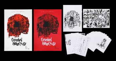 Lot #210 - CANNIBAL HOLOCAUST (1980) - Jock Collection: Two Mondo Posters "Cannibal Holocaust" - Regular and Variant, Original Artwork and Sketches, 2015