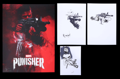 Lot #216 - THE PUNISHER (TV SERIES 2017) - Jock Collection: Mondo Poster with Original Preliminary Artwork, 2017