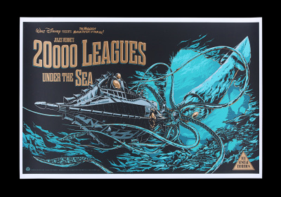 Lot #222 - 20,000 LEAGUES UNDER THE SEA - Mondo Poster, 2012