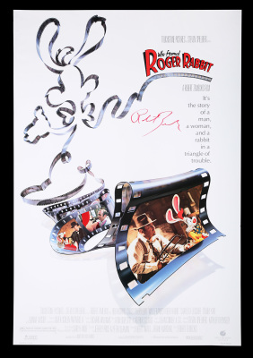 Lot #309 - WHO FRAMED ROGER RABBIT (1988) - Howard Kazanjian Collection: Autographed US One-Sheet Poster, 1988