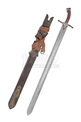 Lot #116 - Kingdom Of Heaven - Saracen Brown Handled Sword and Scabbard