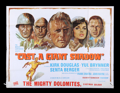 Lot #273 - CAST A GIANT SHADOW (1966) - UK Quad Poster, 1966