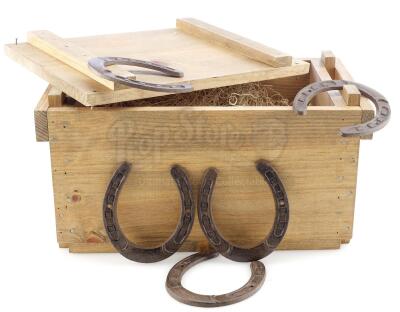 Lot # 13: THE HOUSE WITH A CLOCK IN ITS WALLS - Jonathan Barnavelt's (Jack Black) Crate of Horseshoes