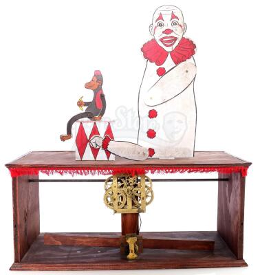 Lot # 35: THE HOUSE WITH A CLOCK IN ITS WALLS - Clown and Monkey Automaton