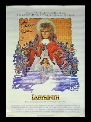 LABYRINTH (1986) - Jim Henson Autographed Poster