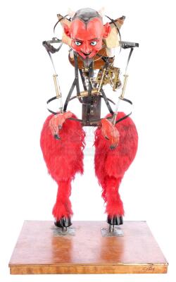 Lot # 56: THE HOUSE WITH A CLOCK IN ITS WALLS - Jonathan Barnavelt's (Jack Black) Large Devil Automaton