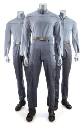 Lot # 32: STAR TREK (2009) - Three USS Kelvin Sciences Crewman's Uniforms