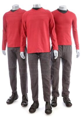 Lot # 215: STAR TREK (2009) & STAR TREK INTO DARKNESS (2013) - Three Men's USS Enterprise Operations Tunics