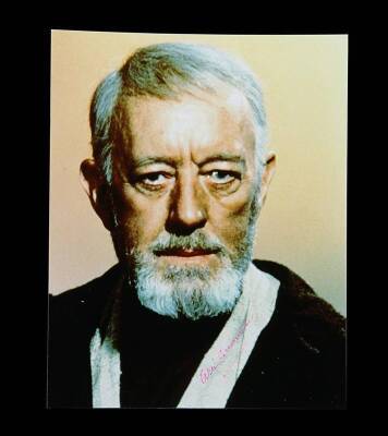 STAR WARS: A NEW HOPE (1977) - Alec Guinness Autographed Still