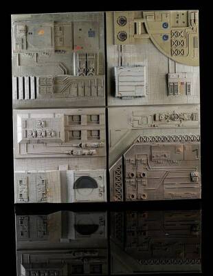 STAR WARS: A NEW HOPE (1977) - Over-Sized Death Star Surface Panel