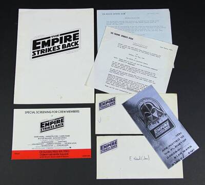 STAR WARS: THE EMPIRE STRIKES BACK (1980) - Crew Event Invites and Promotional Materials