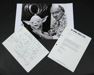 STAR WARS: THE EMPIRE STRIKES BACK (1980) - Stuart Freeborn's Contract Termination, Studio Map and Behind The Scenes Still