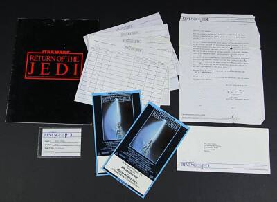 STAR WARS: RETURN OF THE JEDI (1983) - Crew Set Pass, Screening Invites and Ephemera