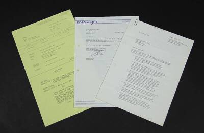 STAR WARS: RETURN OF THE JEDI (1983) - Stuart Freeborn's Contract and Production Paperwork