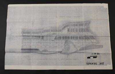 STAR WARS: RETURN OF THE JEDI (1983) - Production-Used Jabba's Barge Blueprint