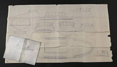 STAR WARS: RETURN OF THE JEDI (1983) - Production-Used Tatooine Skiff Blueprint