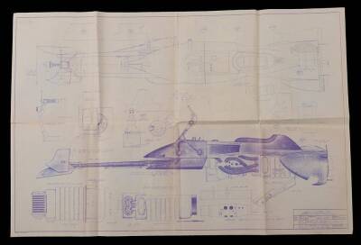 STAR WARS: RETURN OF THE JEDI (1983) - Production-Used Speeder Bike Blueprint