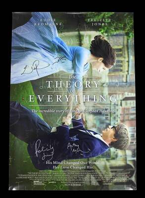 THE THEORY OF EVERYTHING (2014) - Autographed Poster