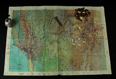 Terminator Genisys: John Connor's (Jason Clarke) Map and Improvised Strategy Markers