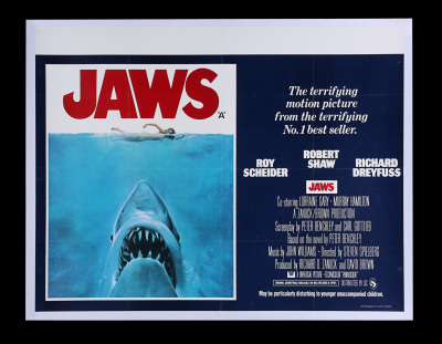 Lot #7 - JAWS (1975) - UK Quad, 1975