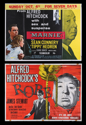 Lot #16 - ROPE (1948), MARNIE (1964) - Two UK Quads, 1958, 1964