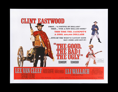 Lot #28 - THE GOOD, THE BAD AND THE UGLY (1966) - UK Quad, 1968