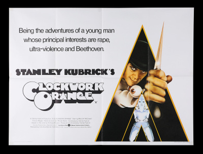 Lot #53 - A CLOCKWORK ORANGE (1971) - UK Quad, 1971