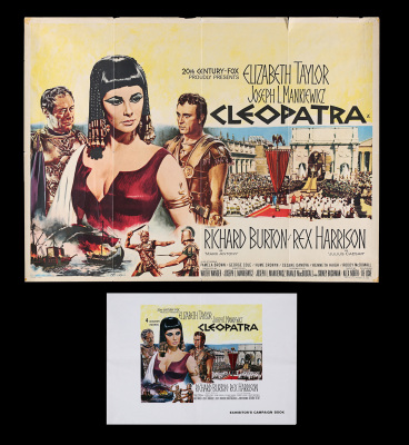 Lot #57 - CLEOPATRA (1963) - UK Quad and Exhibitors Campaign Book, 1963