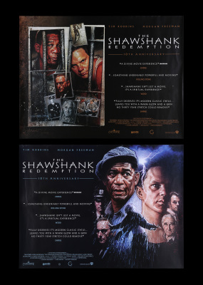 Lot #63 - SHAWSHANK REDEMPTION (1994) - Two UK Quads, 2004