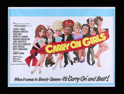 Lot #94 - CARRY ON GIRLS (1973) - UK Quad, 1973