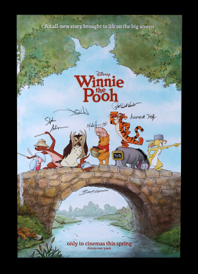 Lot #155 - WINNIE THE POOH (2011) - US/International One-Sheet, 2011, Autographed by Stephen J. Anderson, Don Hall and Others