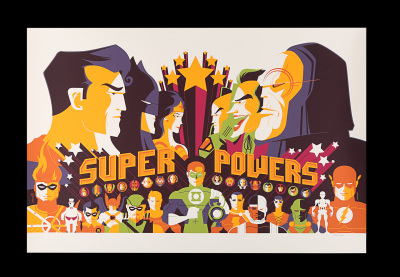 Lot #178 - SUPER POWERS TOY COLLECTION (2011) - Mondo Poster - "Super Powers", 2011