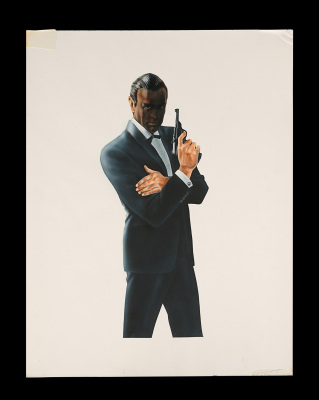 Lot #332 - JAMES BOND - Hand-painted Original Artwork, 1980's