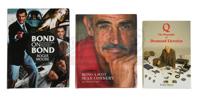 Lot #335 - JAMES BOND BOOK LOT - Carter-Jones Collection: Autobiographies for Sean Connery and Roger Moore, 1999, 2008 and 2012